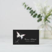 Carte De Visite Ethereal Sparkle Butterfly Elegant Event Planner (Debout devant)