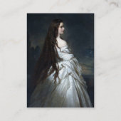 Carte De Visite ETHERNAL BEAUTY Spa de jour du salon de coiffure,  (Dos)