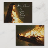 Carte De Visite ETHERNAL BEAUTY Spa de jour du salon de coiffure,  (Devant / Derrière)