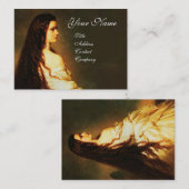 Carte De Visite ETHERNAL BEAUTY Spa de jour du salon de coiffure,  (Devant / Derrière)