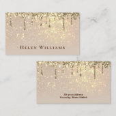 carte de visite étincelant simulé (Devant / Derrière)