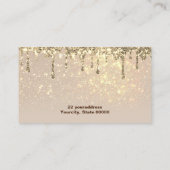 carte de visite étincelant simulé (Dos)