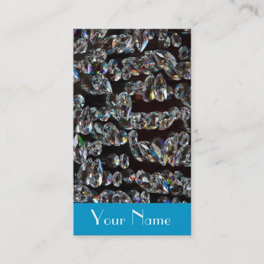 Carte De Visite Étincelle de diamant de bijoux de bijoutier (Devant)