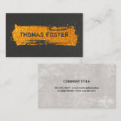 Carte De Visite Étincelle de Parties scintillant d'or (Devant / Derrière)