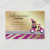 Carte De Visite Étincelle de roses indien de bijoux de bourse (Dos)