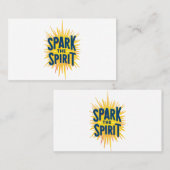 Carte De Visite Étincelle l'Esprit" (Devant / Derrière)