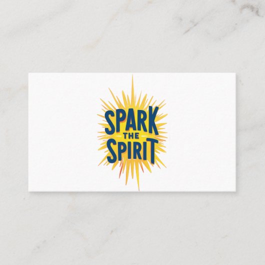 Carte De Visite Étincelle l'Esprit" (Devant)