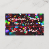 Carte De Visite Étincelle rouge foncé (Devant)