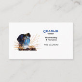 Carte De Visite Étincelles de soudure (Devant)