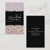 Carte De Visite Étincelles en pastel molles de Bokeh (Devant / Derrière)