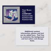 Carte de visite, étiquette de cadeau - cowboy (Devant / Derrière)