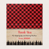 Carte De Visite Étiquette de la fête d'anniversaire du garçon Lumb (Extérieur déplié)