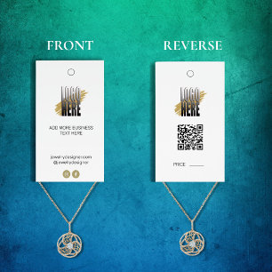Carte De Visite Étiquette de prix pour présentoir à bijoux avec co