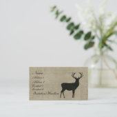 Carte de visite/étiquettes de silhouette de mâle (Debout devant)