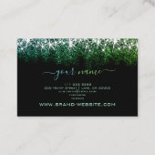 Carte De Visite Étoile à cheveux et maquillage Lumineuse Parties s (Dos)