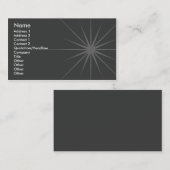 Carte De Visite Étoile - affaires (Devant / Derrière)