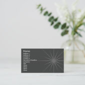 Carte De Visite Étoile - affaires (Debout devant)