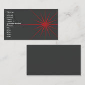 Carte De Visite Étoile - affaires (Devant / Derrière)