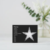 Carte De Visite Étoile blanche | (Debout devant)