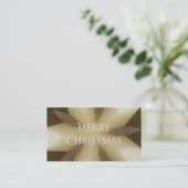 Carte De Visite Etoile Brown blanc rustique couleur design (Debout devant)