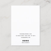 Carte De Visite Étoile céleste Zodiac Épouse de bijoux (Dos)