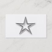 Carte de visite Étoile d'argent (Dos)