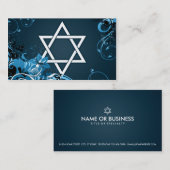 Carte De Visite étoile de David de haute fidélité (Devant / Derrière)