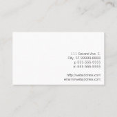 Carte De Visite Étoile de la vie (Dos)