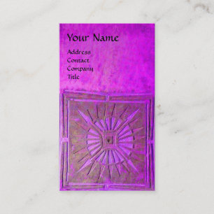 CARTE DE VISITE ÉTOILE DE MATIN, MONOGRAMME