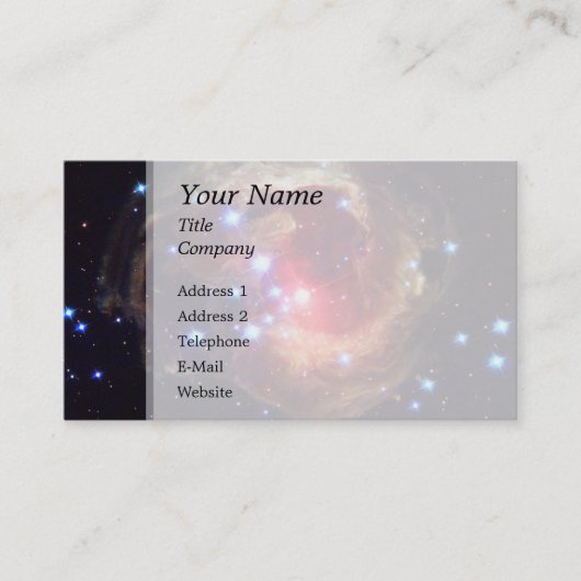 Carte De Visite Étoile de V838 Monocerotis (télescope de Hubble) (Devant)