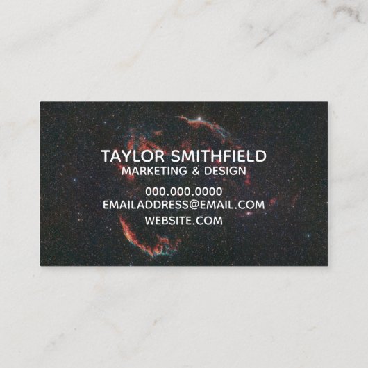 Carte De Visite Étoile d'espace simple (Dos)