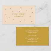 Carte De Visite Étoile d'or scénique Twinkling (Devant / Derrière)