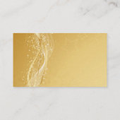 Carte De Visite Étoile dorée moderne personnalisée (Dos)