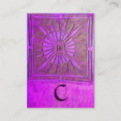 CARTE DE VISITE ÉTOILE DU MATIN, MONOGRAMME (Dos)