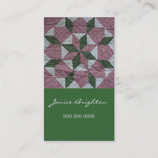 Carte De Visite Étoile florale (Devant)