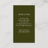 Carte De Visite Étoile florale (Dos)