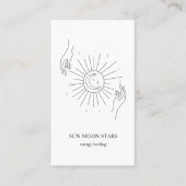 Carte de visite étoile lunaire minimaliste (Devant)