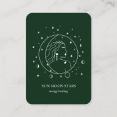 Carte de visite étoile lunaire minimaliste (Devant)