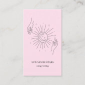 Carte de visite étoile lunaire minimaliste (Devant)