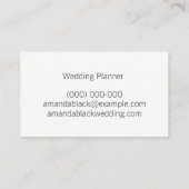 Carte de visite étoilé minimaliste (Dos)