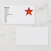 Carte De Visite Étoile rouge (Devant / Derrière)