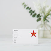 Carte De Visite Étoile rouge (Debout devant)