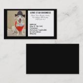 CARTE DE VISITE ÉTOILE SOLITAIRE TOUTES AFFAIRES (Devant / Derrière)