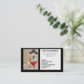 CARTE DE VISITE ÉTOILE SOLITAIRE TOUTES AFFAIRES (Debout devant)