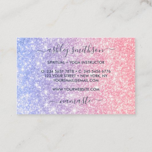 Carte De Visite étoile spirituelle de Mermaid lune (Dos)