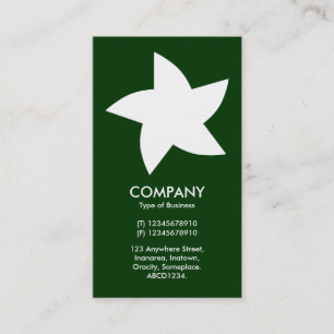 Carte De Visite Étoile tournante - Vert foncé 003300