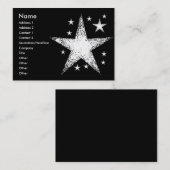 Carte De Visite Étoiles | (Devant / Derrière)