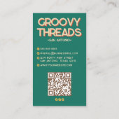 Carte De Visite Étoiles à bille arc-en-ciel des années 70 (Dos)