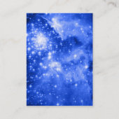 Carte De Visite Étoiles Bleu d'Outremer (Devant)