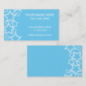 Carte De Visite étoiles bleues (Devant / Derrière)